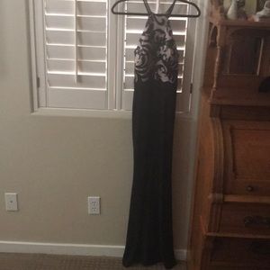 Black and Tan gown